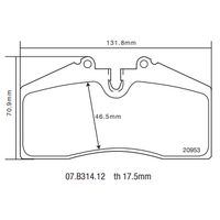 Brembo Sport HP2000 Brake Pad - 07.B314.12