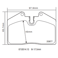 Brembo Sport HP2000 Brake Pad - 07.B314.13